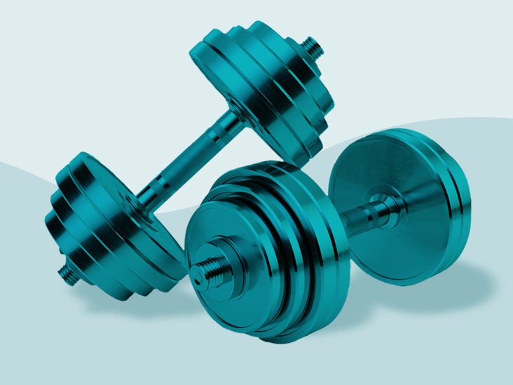 weights and dumbbells