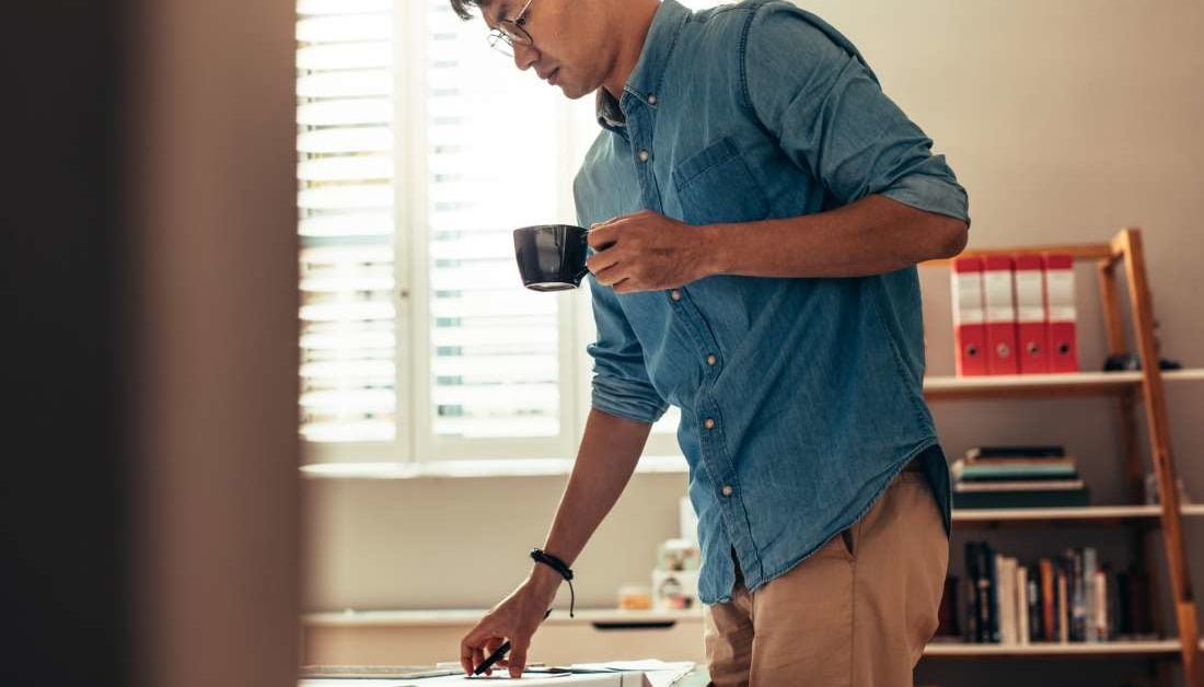 Standing burns more calories than sitting or lying