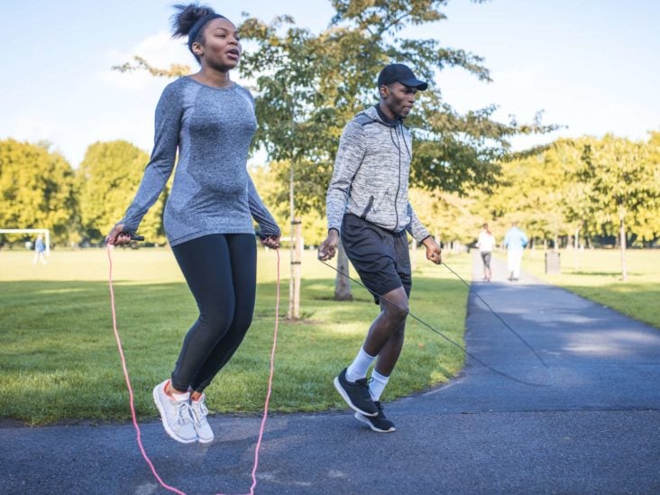 jump rope and weight lifting workout