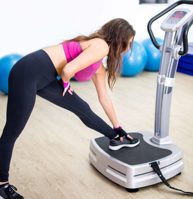 Full Body Vibration Platform Power Plate Exercise Fitness Weight Loss Machine UK 
