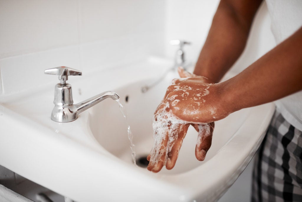 Hand washing advice for people with skin conditions