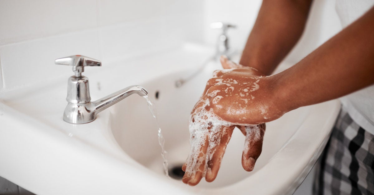 Hand washing advice for people with skin conditions