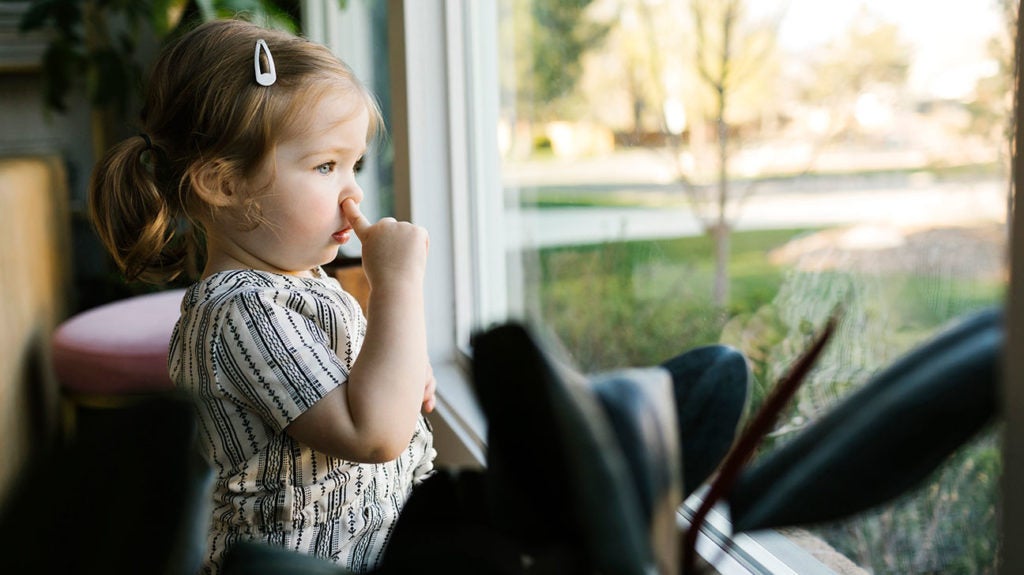 booger stopper' helmet - a smashing way to stop nose picking