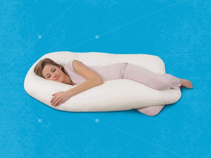 Side Sleeper Pillow J Shaped Contour Pillow 16 x 14 Inches Comfy Hugging Pillow 