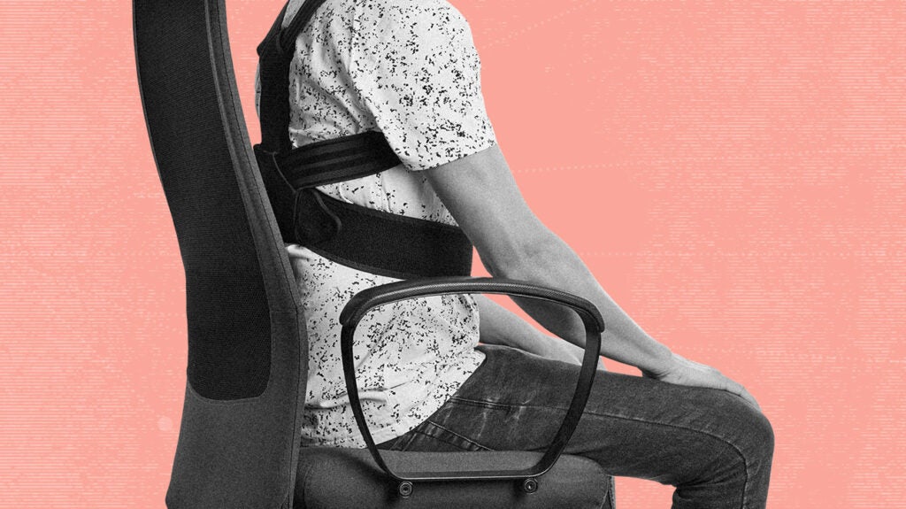 Posture Corrector Chair Ergonomic Back Lumbar Hip Support, Office Chair  Sitting Cushion, Waist Protector, Sitting Posture Correction, Long-time  Sitting Office Waist Cushion - Temu