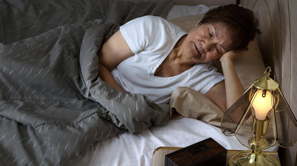 How does Alzheimer's affect sleep?