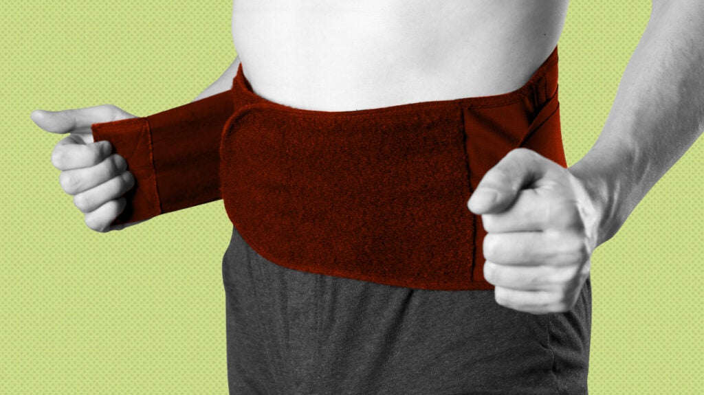 Medical High Back Brace Waist Belt Spine Support Men Women Belts