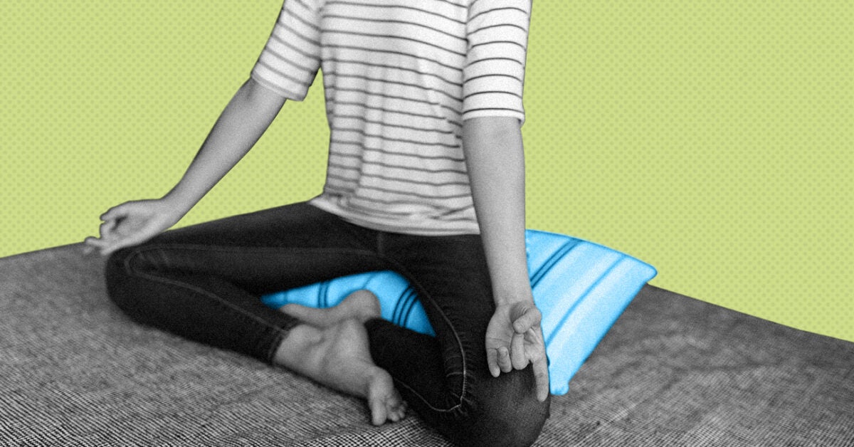 Cotton Yoga Knee Cushion / Seat Cushion / Rectangular Cushion 