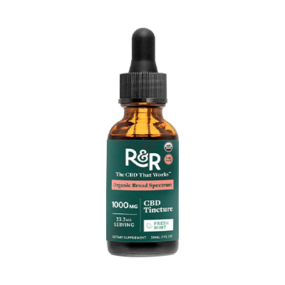 R+R Medicinals Fresh Mint Hemp extract THC-Free Tinctures